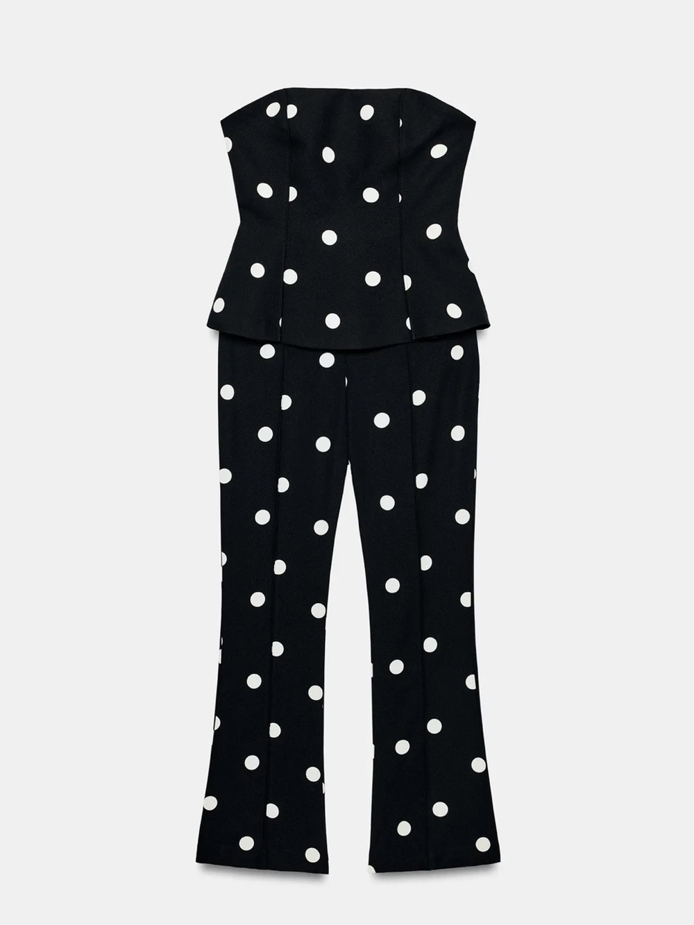 Zara Polka Dot Strapless Jumpsuit - Picture 5 of 8